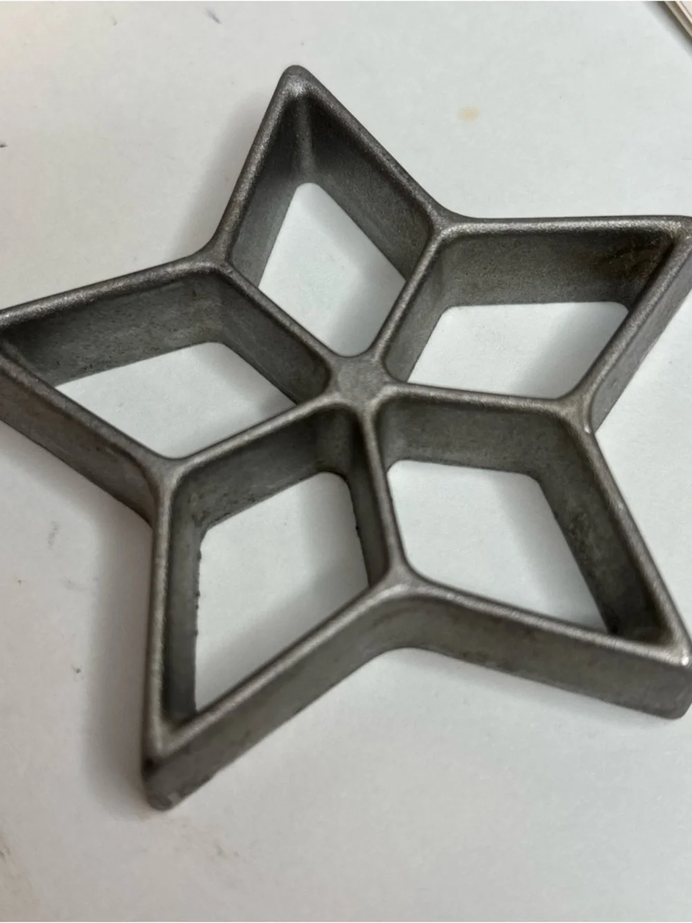 Vintage Nordic Ware Double Rosette & Timbale Iron - Aluminum Baking Molds